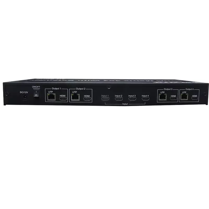 Répartiteur de câble Ethernet HDMI 2.0 4x4, 4 entrées et 8 sorties, 4K 60Hz 4x4 HDMI