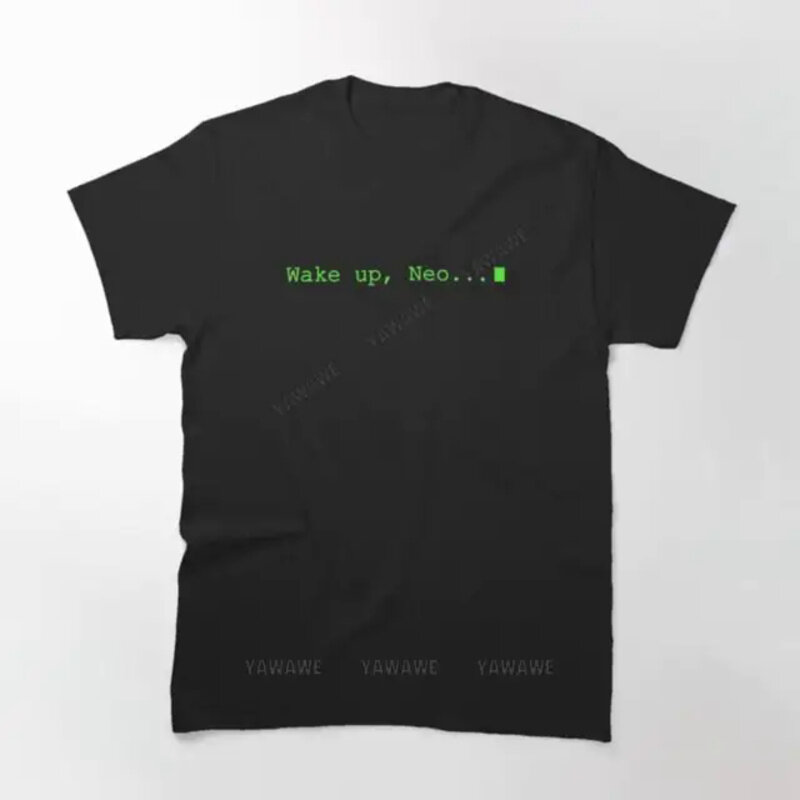 Brand fashion T-shirt summer tee shirt for men wake up neo printed T shirt unisex casual short sleeve funny print tee tops