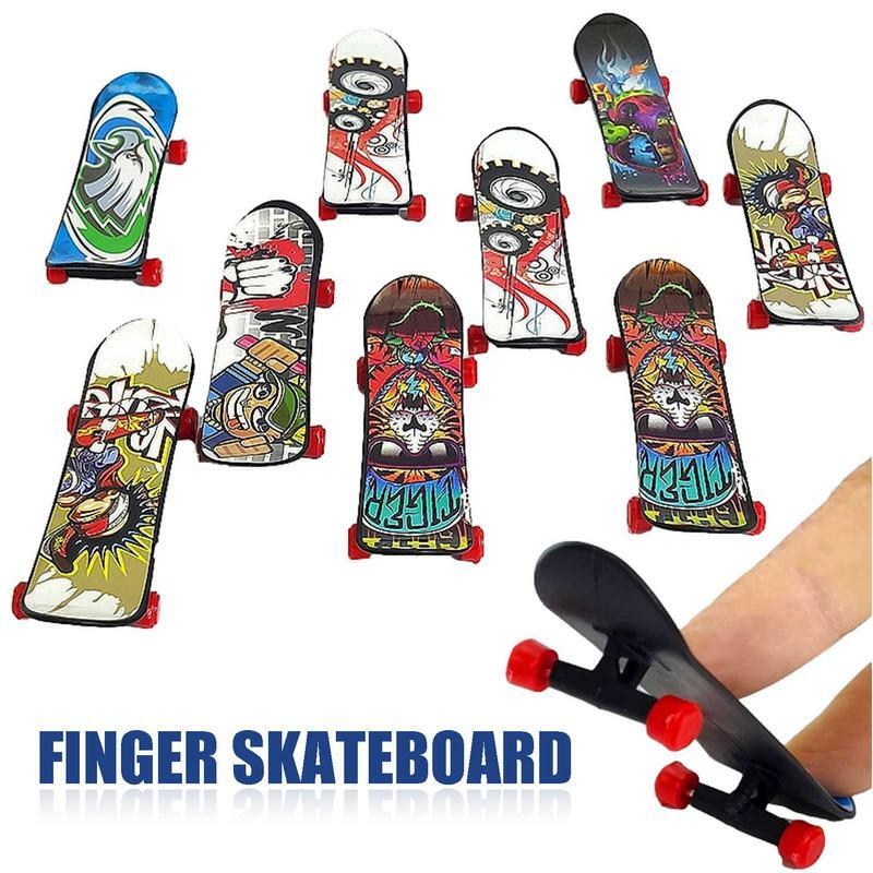 Criativo Mini Finger Skateboards, Fingerboard, Pacote de Brinquedos, Skater, Teen, Adulto, Party Favor, Presentes para Crianças