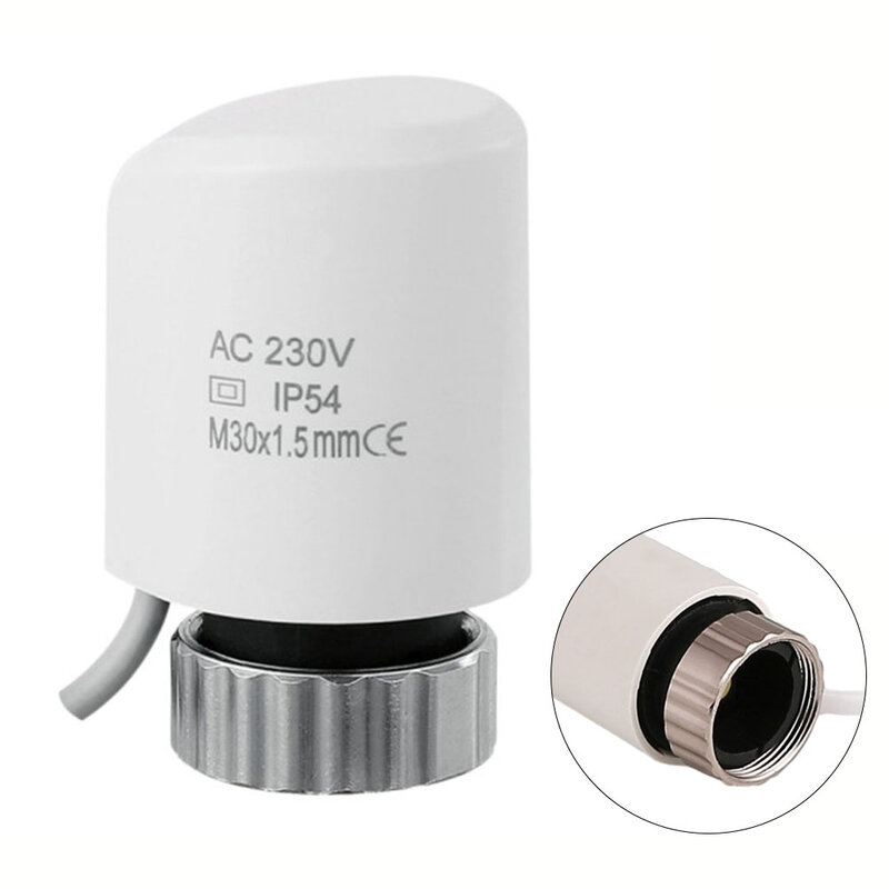 Attuatore termico elettrico AC230V M30 * 1.5mm per riscaldamento a pavimento valvola del radiatore regolare i sistemi di valvole dell'attuatore della temperatura di controllo