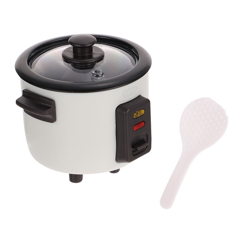 Dollhouse Rice Cooker Mini Furniture Accessory Miniature Rice Cooker Play Set Rice Cooker Play Setation Toy Electric Oven