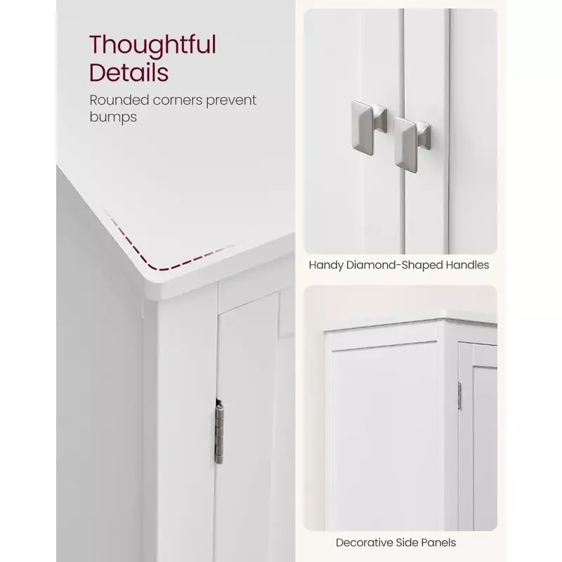ตู้เก็บของตั้งพื้นในห้องน้ำตู้เก็บของในห้องน้ำแบบอิสระพร้อมประตู4บานตู้ชั้นวางแบบปรับได้
