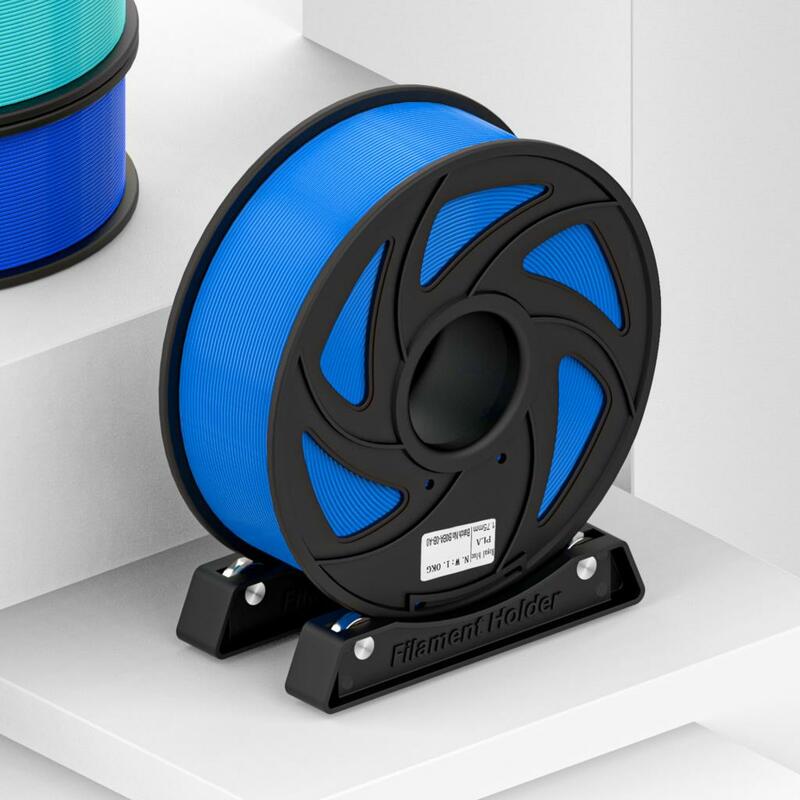 Uchwyt na szpula na Filament do drukarki 3D materiały eksploatacyjne półki dostarczają mocowanie dla ABS PLA PETG 3D materiał do drukowania taca tacka czarna
