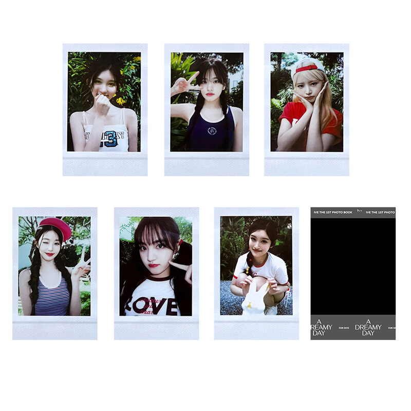6pcs Kpop IVE Albums A DREAMY DAY Lomo Card Photocard Yujin Gaeul Leeseo Rei LIZ Wonyoung Postcard Fans Collection Gift