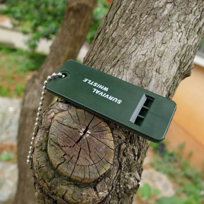 2 Stks/set Survival Fluitje Ehbo Kits Outdoor Emergency Whistling Signaal Rescue Camping Wandelen Outdoor Scheidsrechter Multi-Audio
