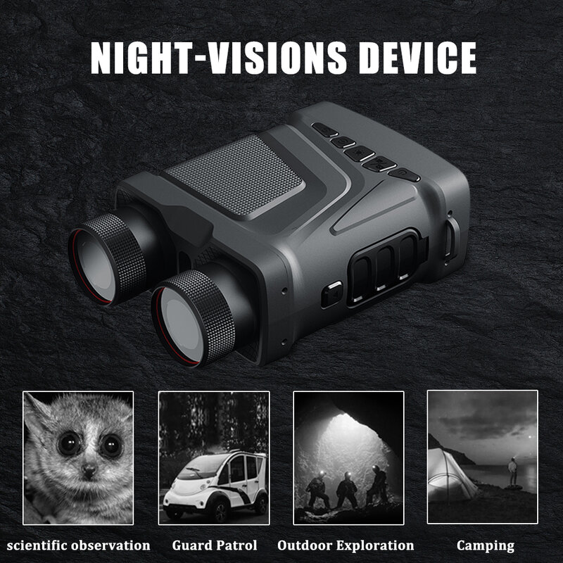 R12 5X Zoom telescopio binoculare digitale per visione notturna a infrarossi per caccia campeggio dispositivo professionale per visione notturna da 300M