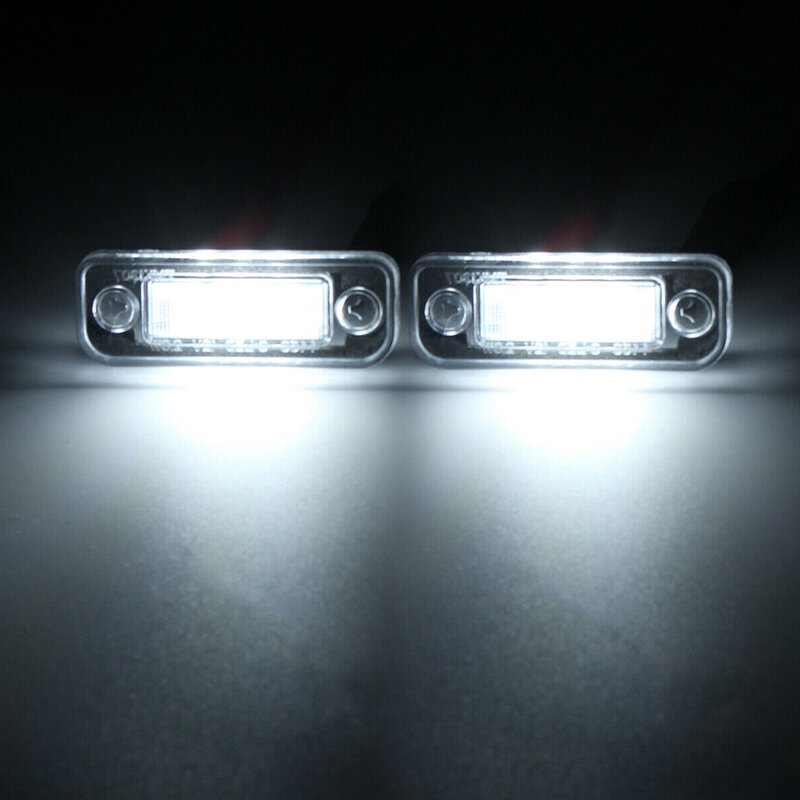 2pcs LED License Plate Light Lamp Error Free For Mercedes Benz W203 5D W211 W219 R171