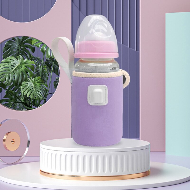 Chauffe-lait USB sacs chauffe-lait pour poussette voiture, chauffe-biberon avec poignée, produit pour bébé 69HE
