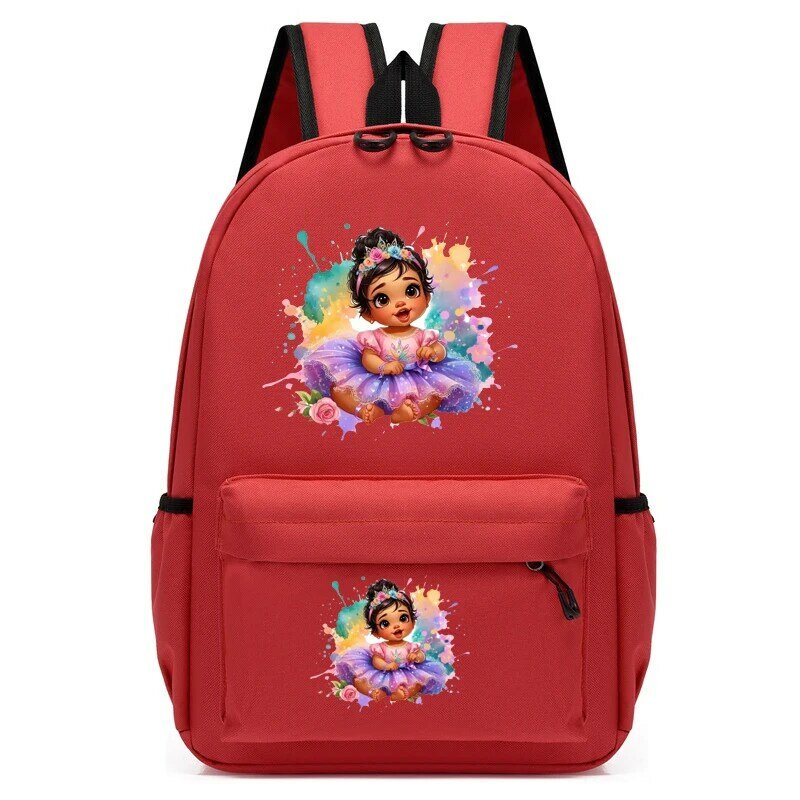 Children's Bagpack Cute Cartoon Princess Backpack Kindergarten Schoolbag Kids Chibi Bookbag Girls Travel Bagpack Student Bags