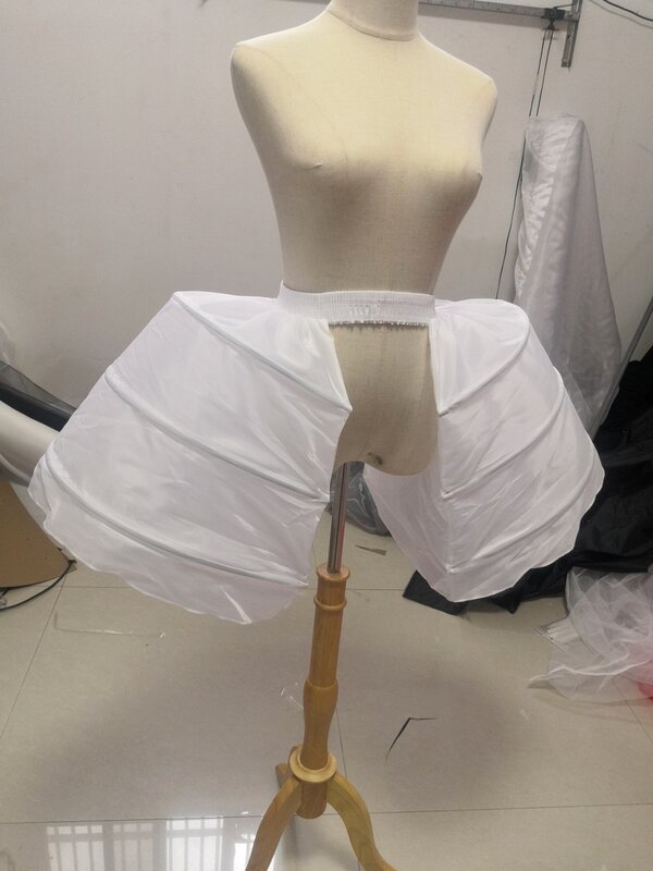 Baroque Rococo Crinoline Short Oval Flat Bilateral Art Slip Dress Costume Design Crinoline