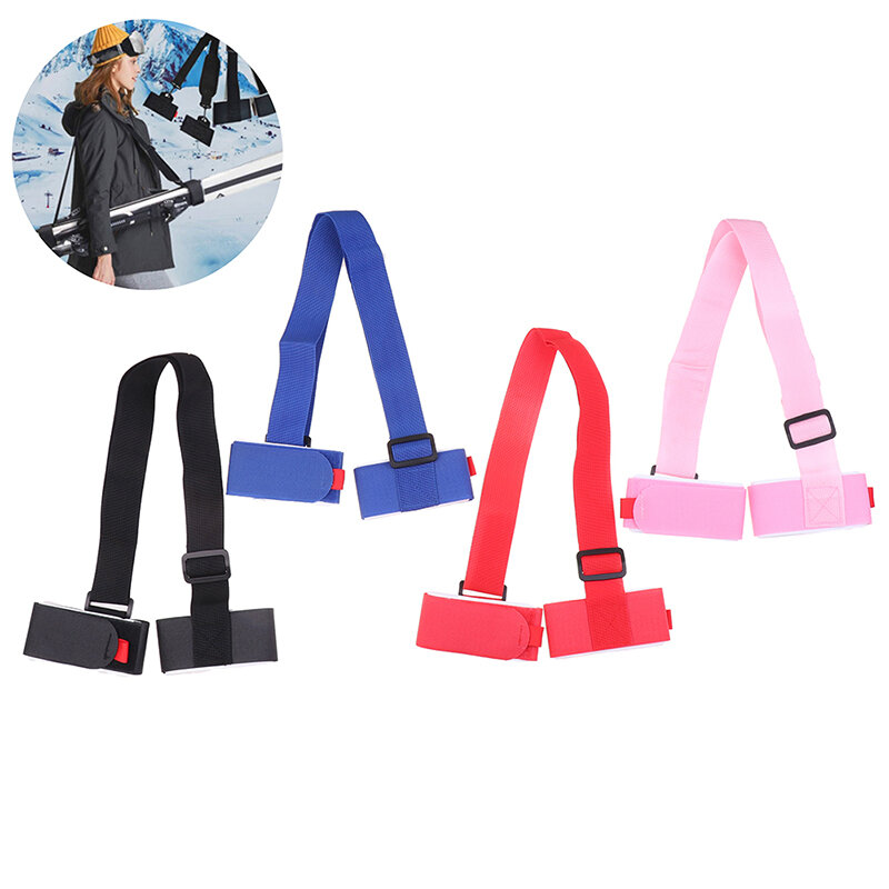 1Pc Nylon Skiing Straps Adjustable Skiing Pole Shoulder Handle Straps Protecting For Snowboard Fixed Sled Straps