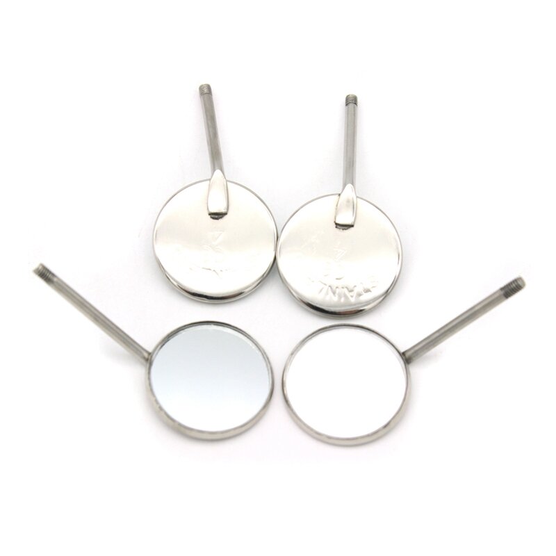 10 pz/set dentale bocca specchio riflettore attrezzature per dentisti in acciaio inox bocca dentale specchio Set di strumenti per l'igiene orale laboratorio dentale