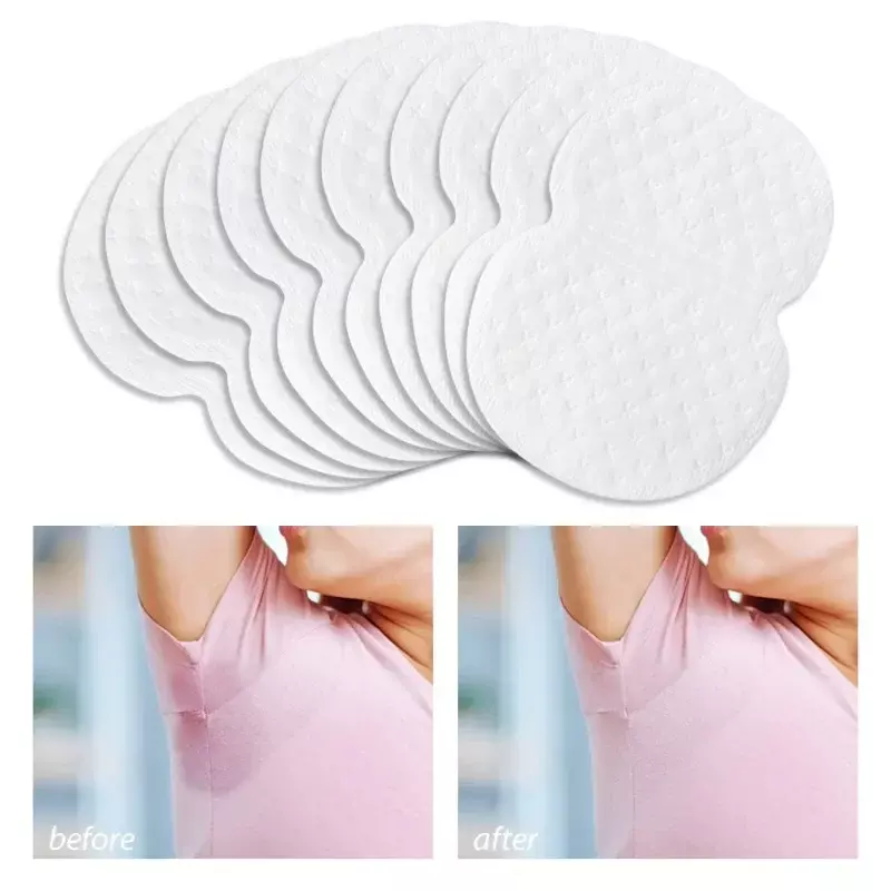 Almofadas de axilas impermeáveis para homens e mulheres, adesivo de suor absorvente reutilizável, roupas de vestido, cuidados desodorantes
