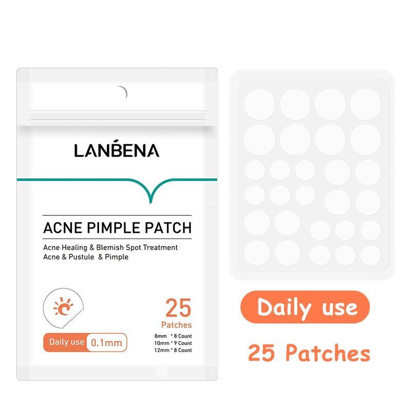 LANBENA-Parche Invisible para eliminación de espinillas y acné, pegatinas de eliminación de acné, tratamiento de imperfecciones, removedor de espinillas Maestro de acné, pegatinas diarias/nocturnas
