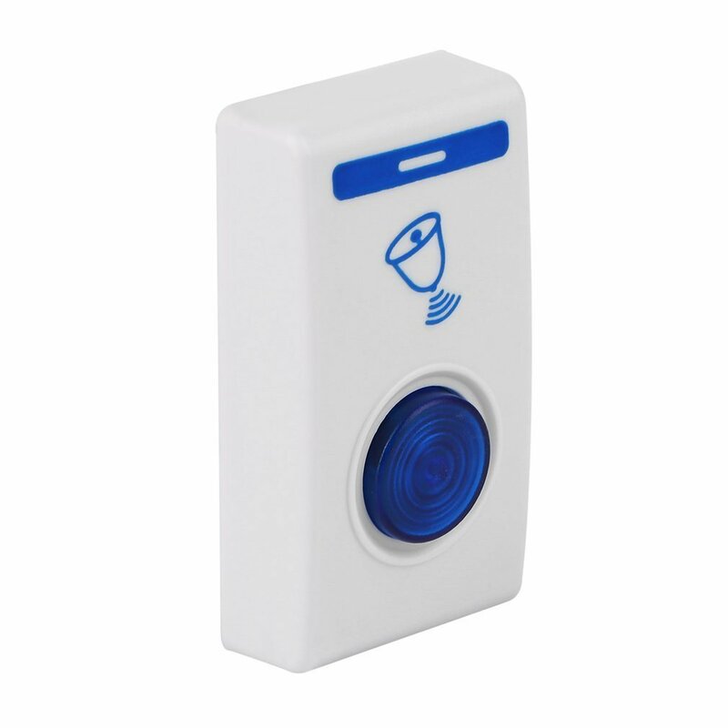 Bel Pintu Lonceng Nirkabel LED 504D Bel Pintu & Nirkabel Remote Control 32 Lagu Lagu Putih Keamanan Rumah Gunakan Bel Pintu Pintar