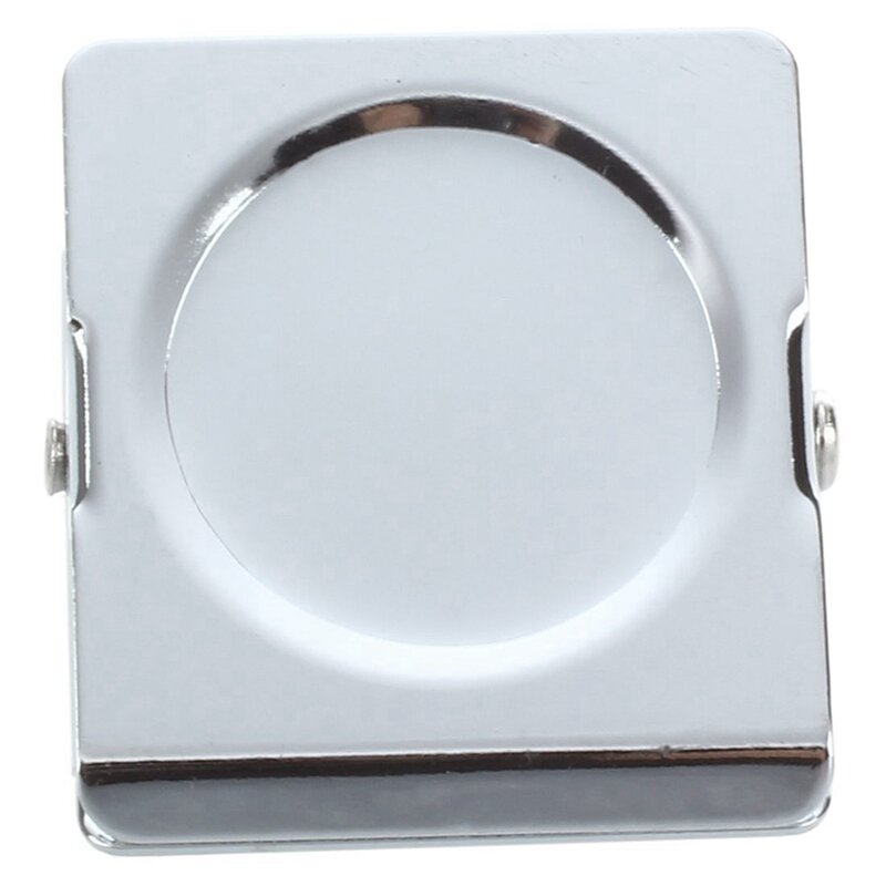 Clip magnético de pared para nevera, accesorio con resorte, tono plateado, 3X