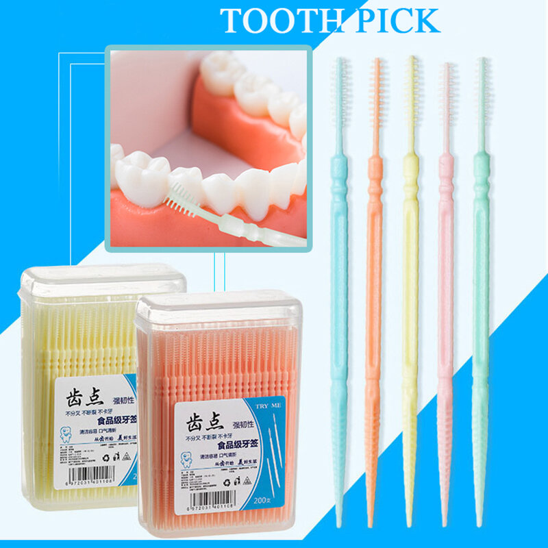 Inter dental bürsten Silikon Zahnstocher Zahnseide Mundhygiene Zähne Reinigung weiche Borsten sauber zwischen Zähnen Zahnbürste