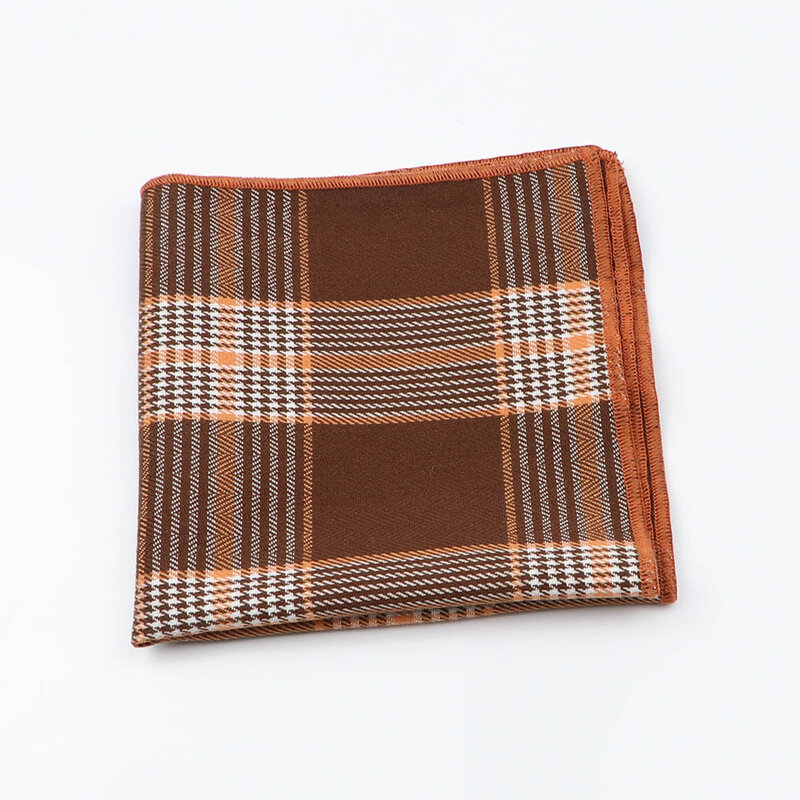 Sciarpe a fazzoletto scozzese in cotone di alta qualità abito da lavoro fazzoletti da taschino da uomo Casual tasca quadrata accessori per asciugamani regalo