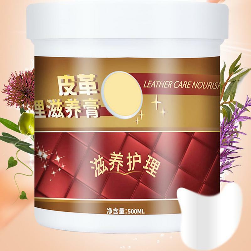 Leather Cleaner 500ml Leather Conditioner Restorer for Couch Powerful Leather Nourish Conditioning Balm Leather Protection Cream