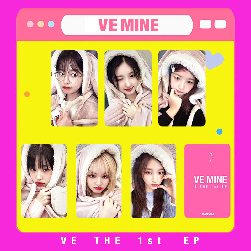 6 sztuk/zestaw Album KPOP IVE i MINE Day Tour MAKESTAR LOMO Card YUJIN WONGYONG LIZ Rei Leeseo GAEUL dziewczęca pocztówka podarunkowa fotokartka