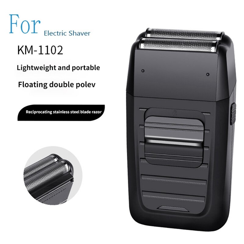 Kemei Km-1102 클리퍼 블레이드, 전기 면도기 부품, 네트 실버, 4 세트
