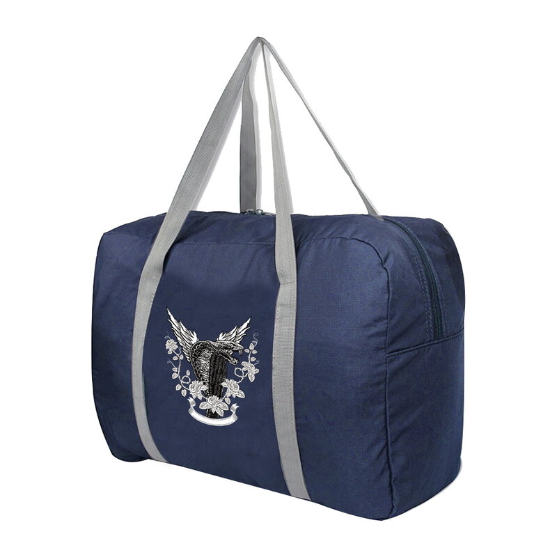 Handbag Fashion Unisex Outdoor Camping Travel Bag Toiletries Storage Luggage Tote Bags Cobra Print Zipper Foldable Organizer