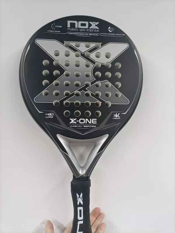 Padel tennisracket, 3K koolstofvezel, Eva zachte geheugenvorm, ruw oppervlak, High Balance Padel Paddle zonder tas