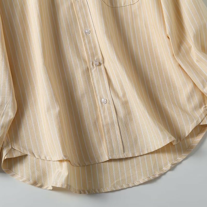 Camisa de algodão girando Oxford masculina, camisa casual listrada de pendulares Jenny & Dave, camisa japonesa simples