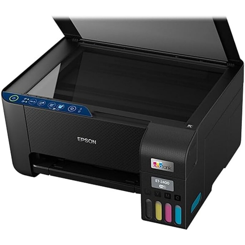EcoTank Printer ET-2400, Printer semua dalam satu warna nirkabel, bebas kartrid super dengan pemindai dan salinan mudah