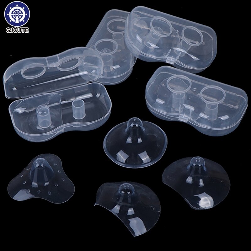 2Pcs Silicone Nipple Protectors Feeding Mothers Nipple Shields Protection Cover Baby Feeding Breast Pacifier Covers