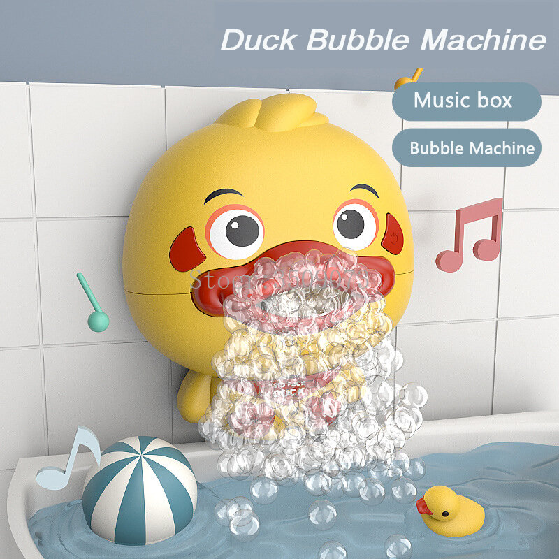 Banho do bebê brinquedos eletrônico bolha pato jogo da água fabricante de bolha piscina banheira de natação máquina de sabão brinquedos do banheiro para crianças crianças