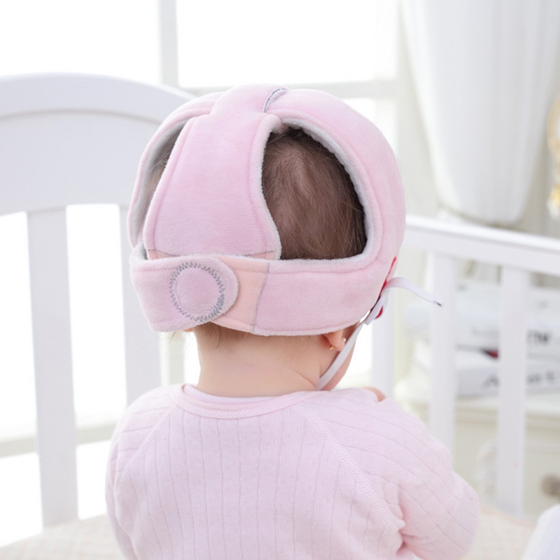หมวกนิรภัยเด็กวัยหัดเดินปรับได้หมวกป้องกันศีรษะสำหรับเด็กทารกหัดเดิน headguard (สีเทา)