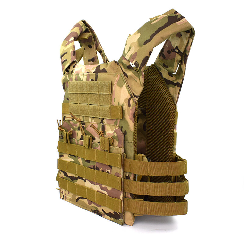 ทหารอุปกรณ์ยุทธวิธี CS Field เสื้อกั๊ก MOLLE JPC ร่างกายเสื้อกั๊กเกราะ Plate Carrier Vest นิตยสารหน้าอก Rig Airsoft Paintball Gear
