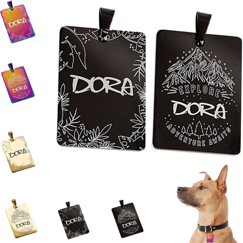 Etiquetas personalizadas para mascotas, collares grabados personalizados para gatos y perros, etiqueta de nombre para mascotas, accesorios para mascotas West Highland