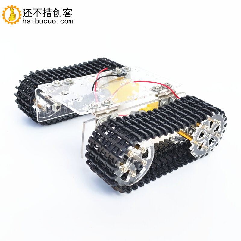 Tianyue Upgrade acrilico telaio serbatoio completamente assemblato TT Motor 3-9v auto intelligente cingolata con Line STEM Education SNX1