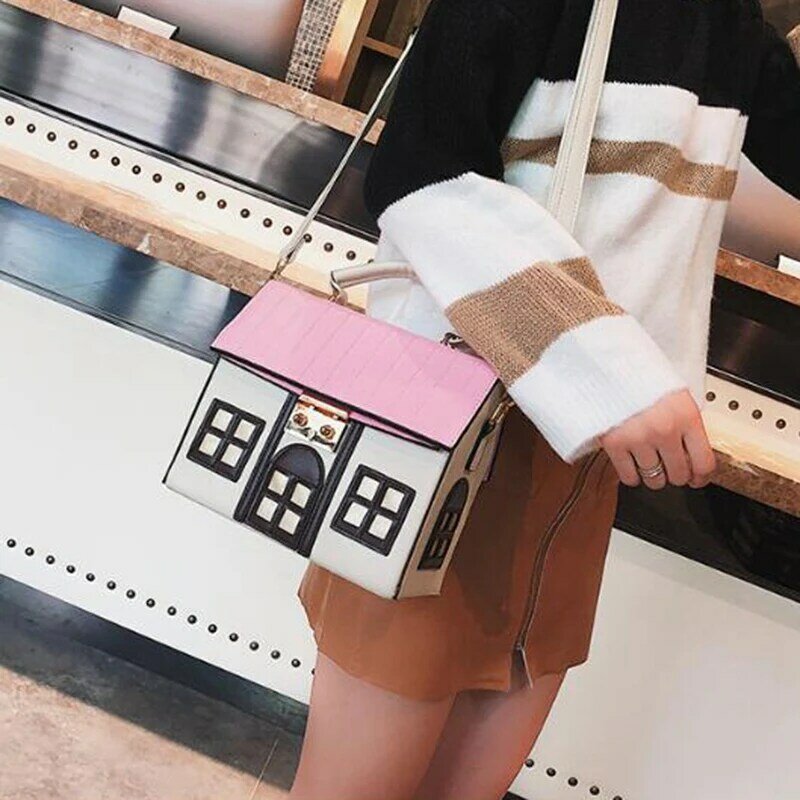 Frauen Handtaschen Geldbörse Pu Leder Modehaus Form lässig Frauen Schulter Umhängetasche