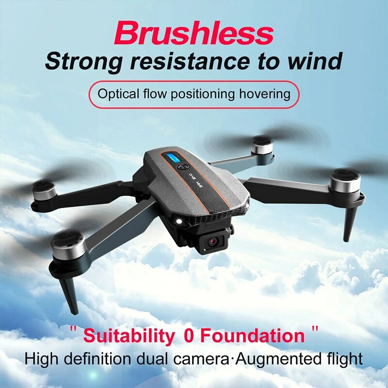 S91 Evo Drone com câmera dupla HD, comutação remota, fluxo óptico, posicionamento, pairando, sem escova, poder forte, resistência ao vento, UAV