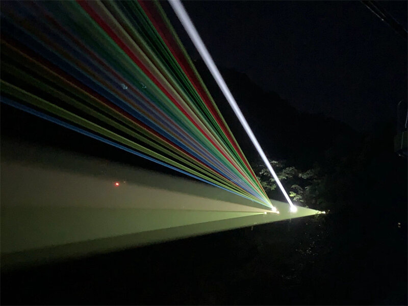 20w Laser Show Animation Sky Beam Outdoor 40kpps Full Color Sky Beam Laser Light