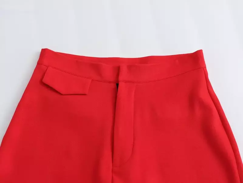 Новинка 2024, модные женские однотонные универсальные Облегающие расклешенные брюки на молнии с завышенной талией в стиле ретро