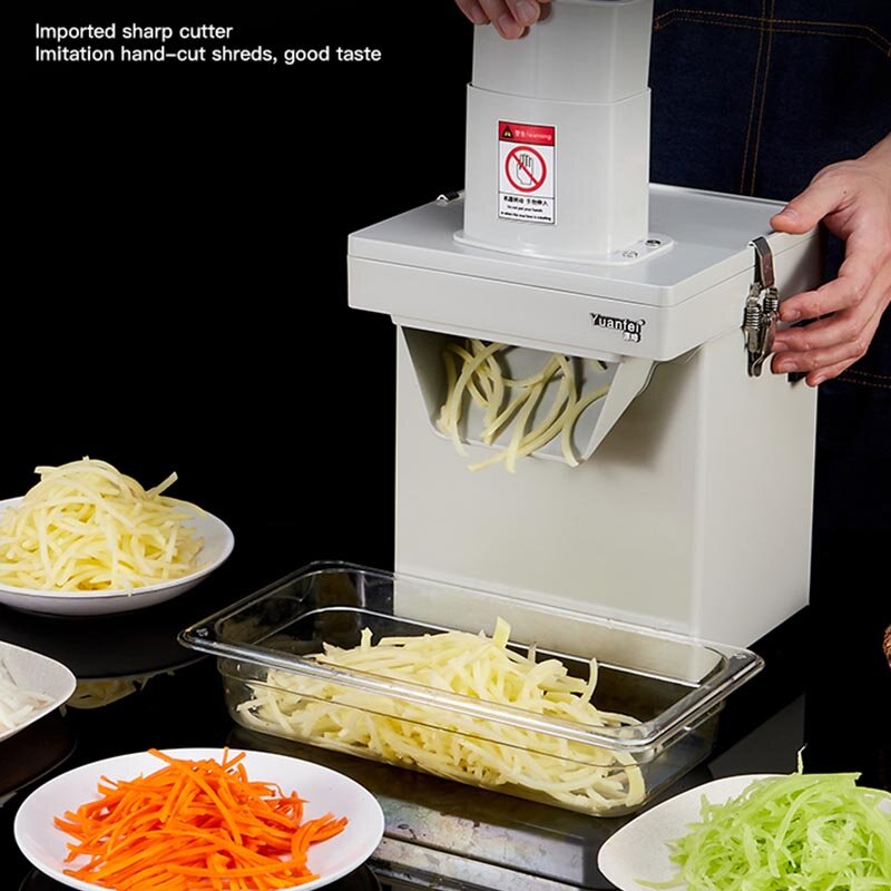 Elektrische Groentesnijmachine Wortelaardappelui Korrelige Kubus Snijmachine Fruitversnipperaar Keukenmachine