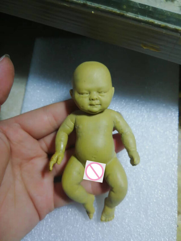 Boneca de Silicone de Corpo Inteiro para Crianças, Bady Girl Zoe ", Boneca Mini Reborn Realista, Surpresa Anti-Stress, 4.5" Micro Preemie, 13cm
