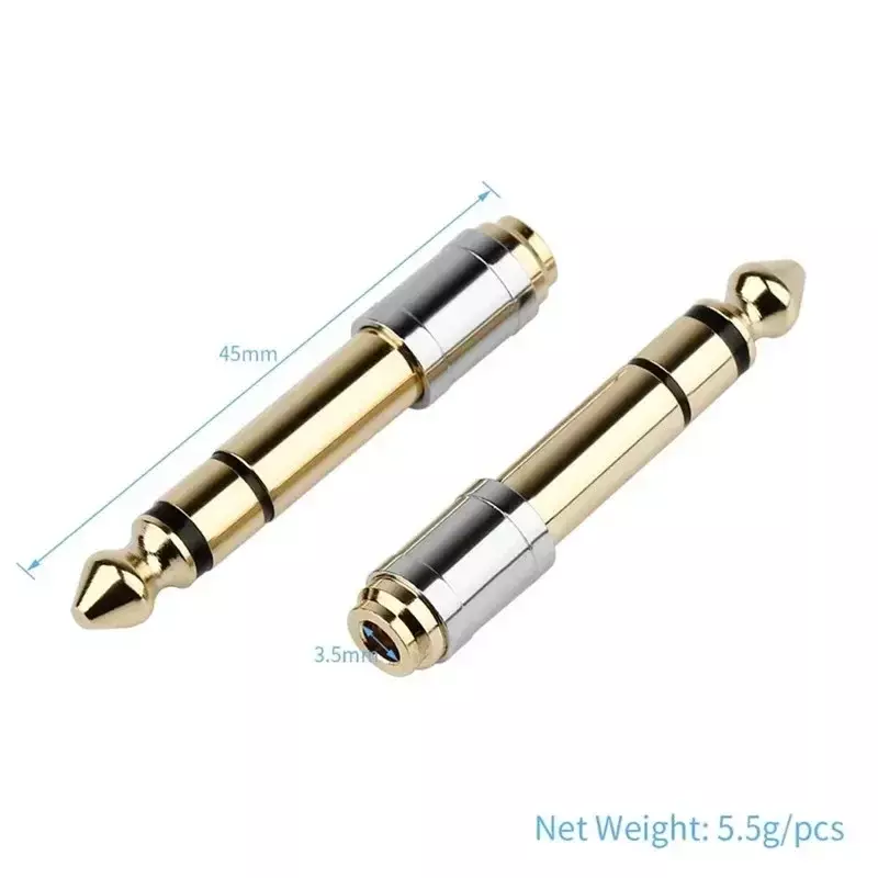 3.5 To 6.35 Audio Adapter 6.5mm To 3.5mm Jack Converters Male Female Connector Headphone Plug 6.3mm 6.5mm Consumer Electronics