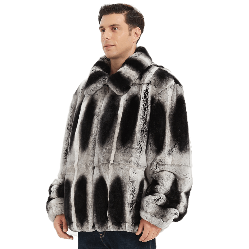 2023 męskie płaszcz z prawdziwego futra królika Rex męskie zimowe prawdziwe futro męskie męskie kurtki zimowe naturalne płaszcze długie męskie jesienna odzież