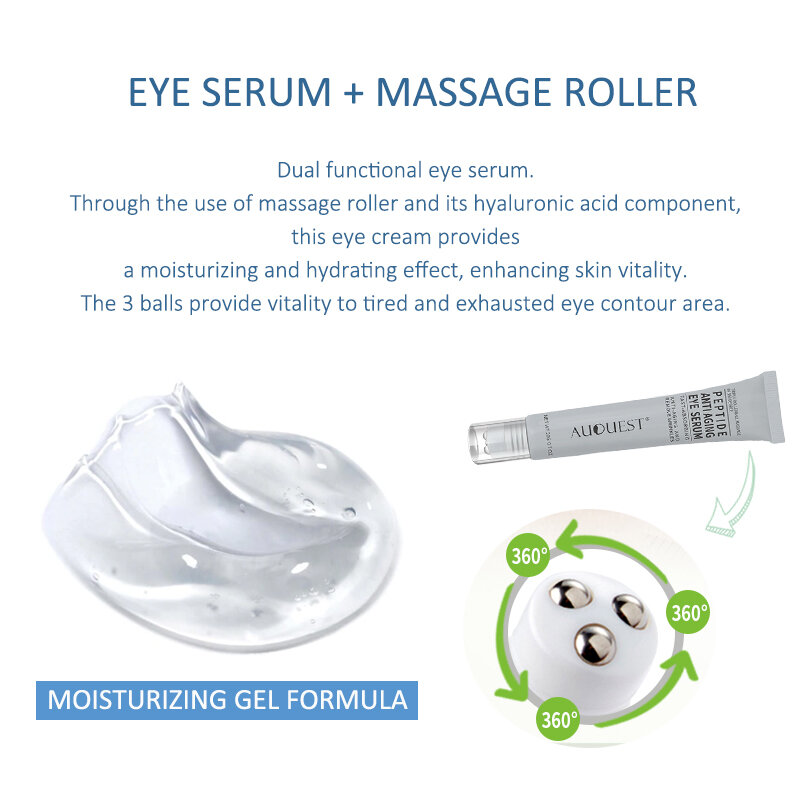 Dark Circles Remover Eye Cream Eye Bags Fine Lines Roller Ball Massager Under Eye Dark Circle Removal Cream Skin Care