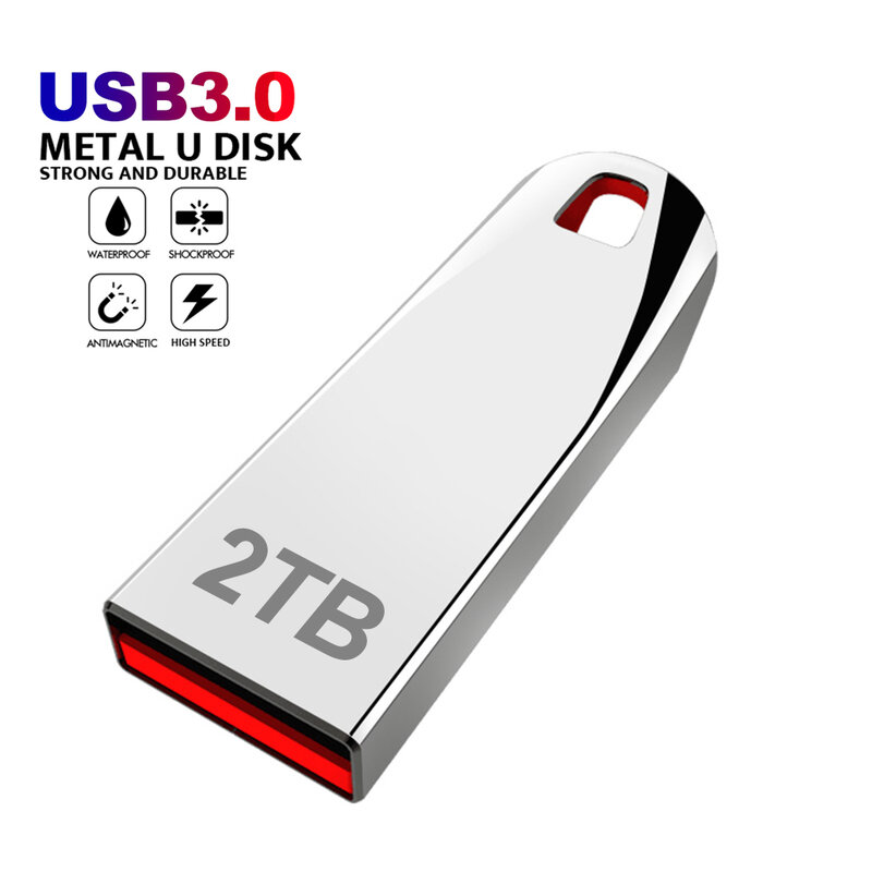 Pendrive Usb 3,0 de Metal, de 2TB unidad Flash portátil de alta velocidad, 1TB, 512GB, SSD, envío gratis