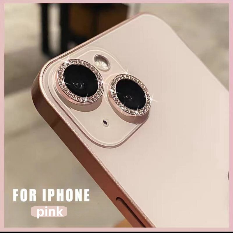 12 In 1 Glitter Bling Metal Glass Camera Lens Protector for IPhone 15 13 Pro Max Plus 12 Mini 15Pro 14Pro Women Ring lens Cover