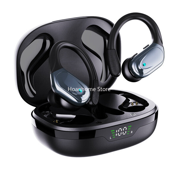 Nowy inteligentny cyfrowy redukcja szumów Unisex Fitness uniwersalny sportowy wysokiej klasy bezprzewodowy zestaw słuchawkowy z Bluetooth
