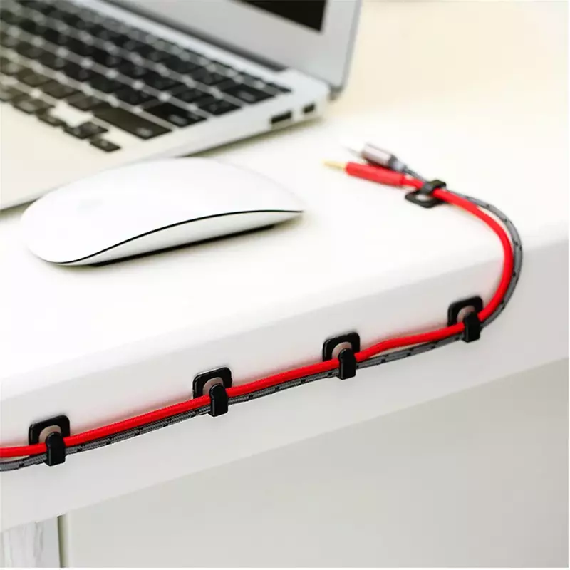 18 stücke USB Organizer Kabel Schreibtisch Kabel halter selbst klebende Kabel clip Kabel halter Kabel wickler Draht clips Büro zubehör