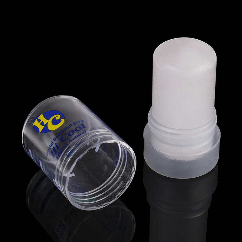 Desodorante portátil de palo de aluminio, cristal Natural, antitranspirante, eliminación de axilas