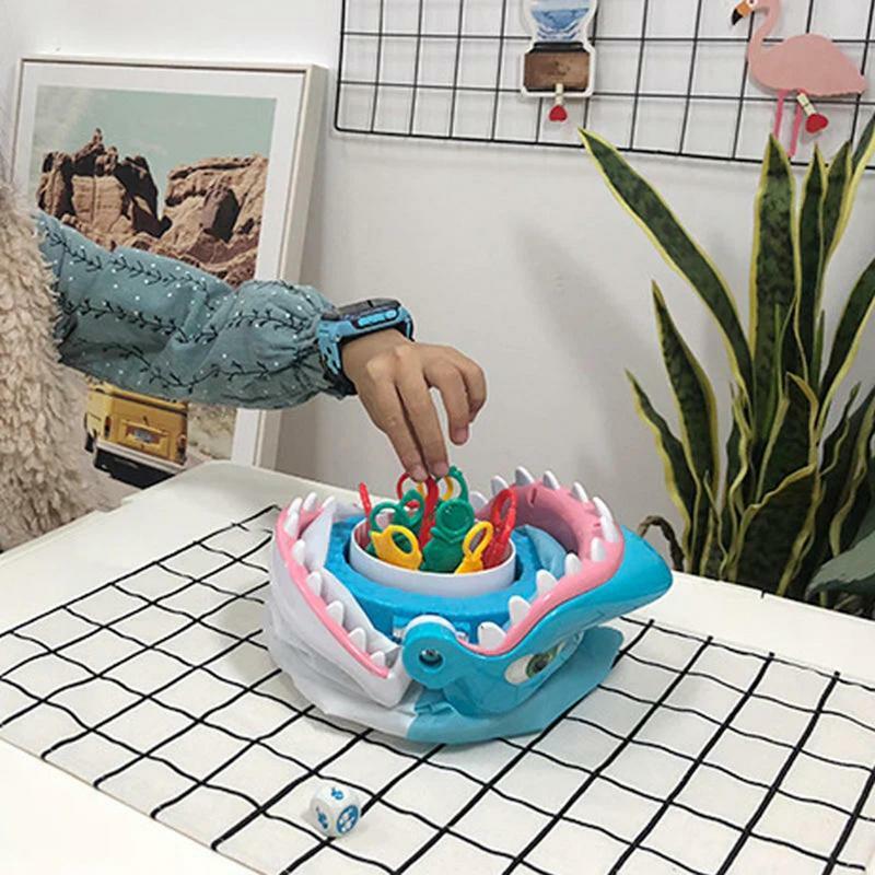 Shark Teeth Interactive Hand Toy para crianças, Party Interactive Game, Cute Desktop Toys, Finger Toys, Cool Stuff Gifts